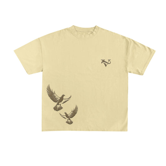 Beige Shirt with bird